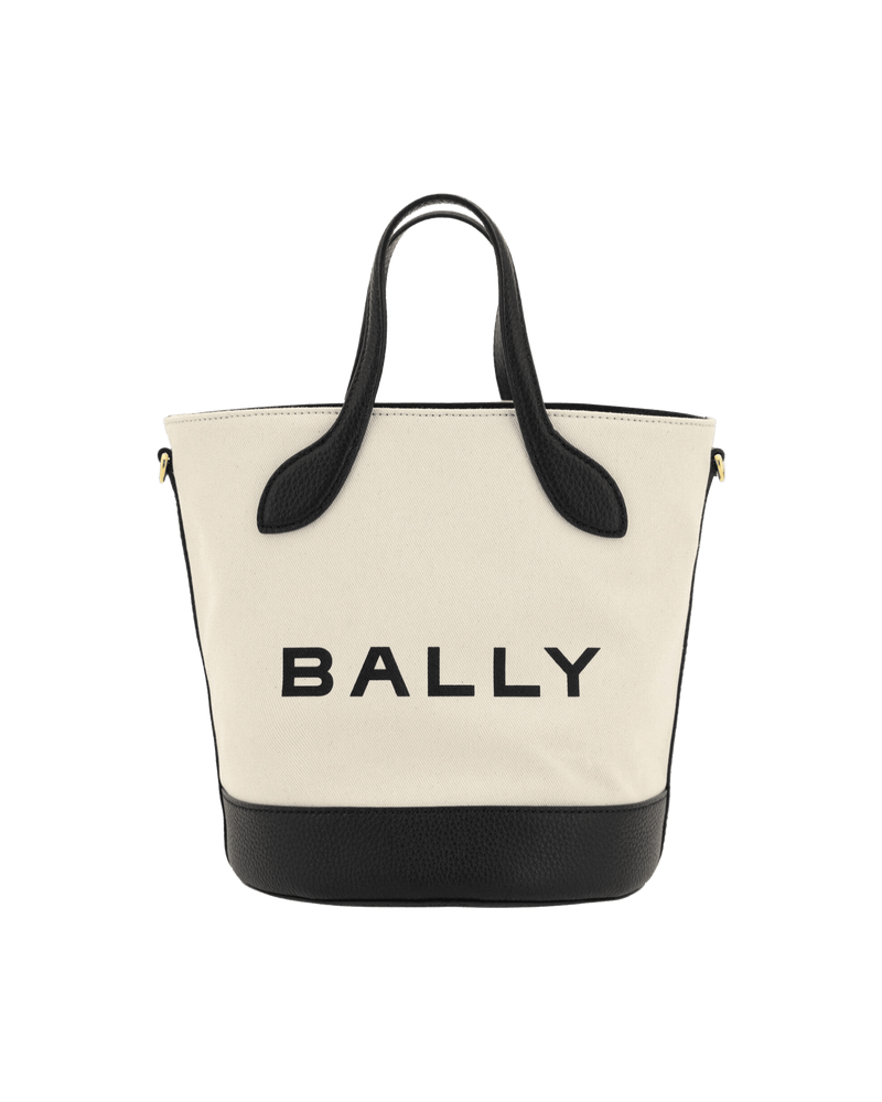 Bally Elegant Black Monogram Bucket Bag In Glam Steals