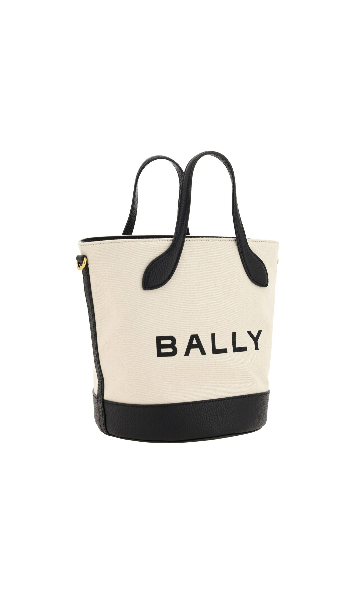 Bally Elegant Monogram Bucket Bag In Black White Glam Steals