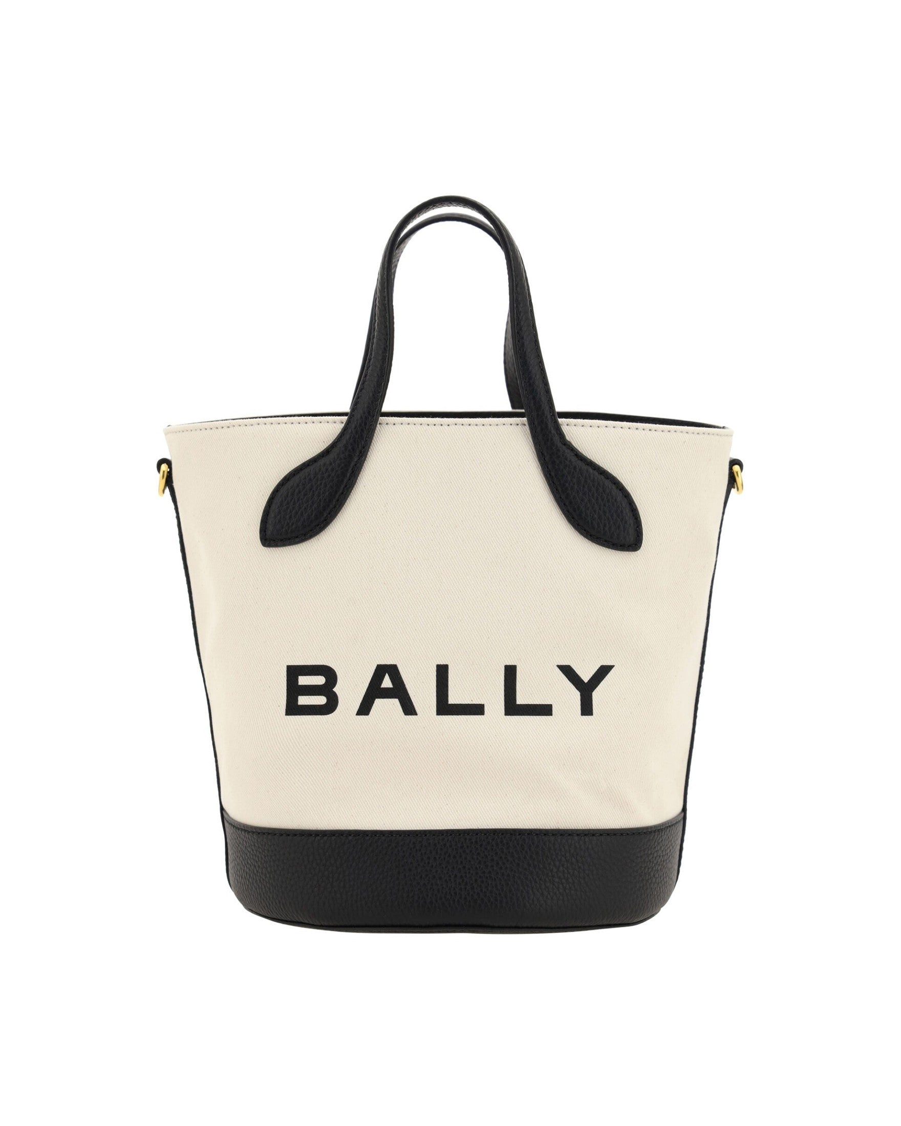 Bally Elegant Monogram Bucket Bag In Black White Glam Steals