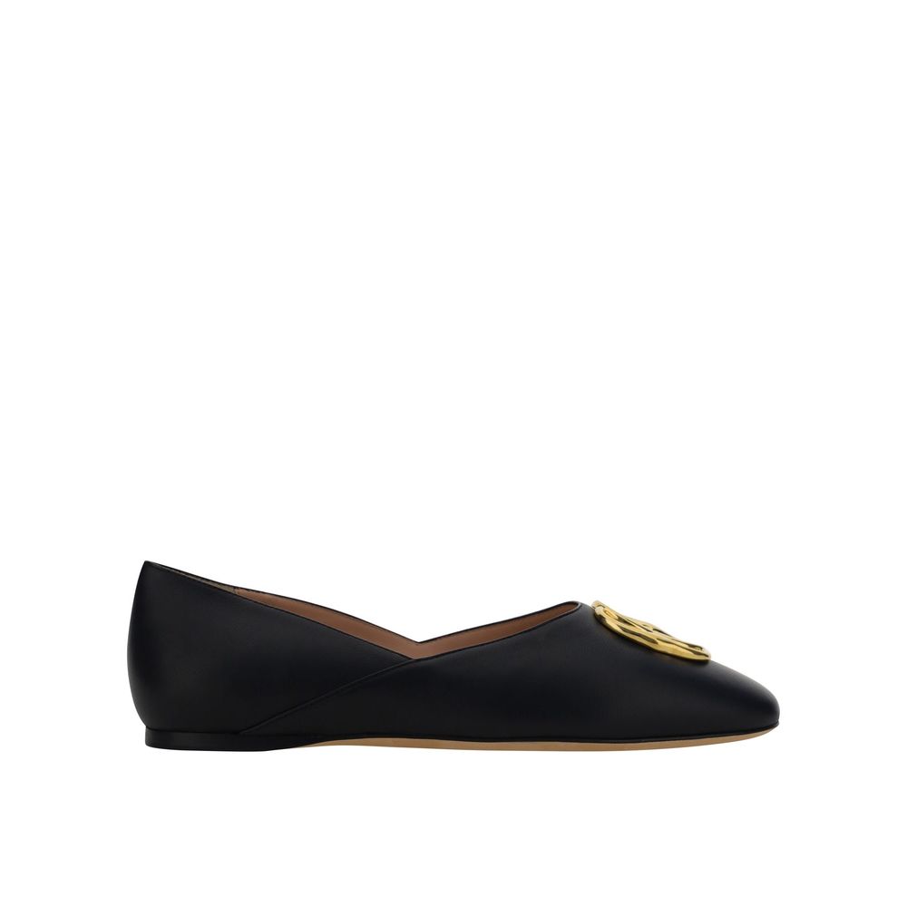 Bally Leather Ballerina Flats Glam Steals