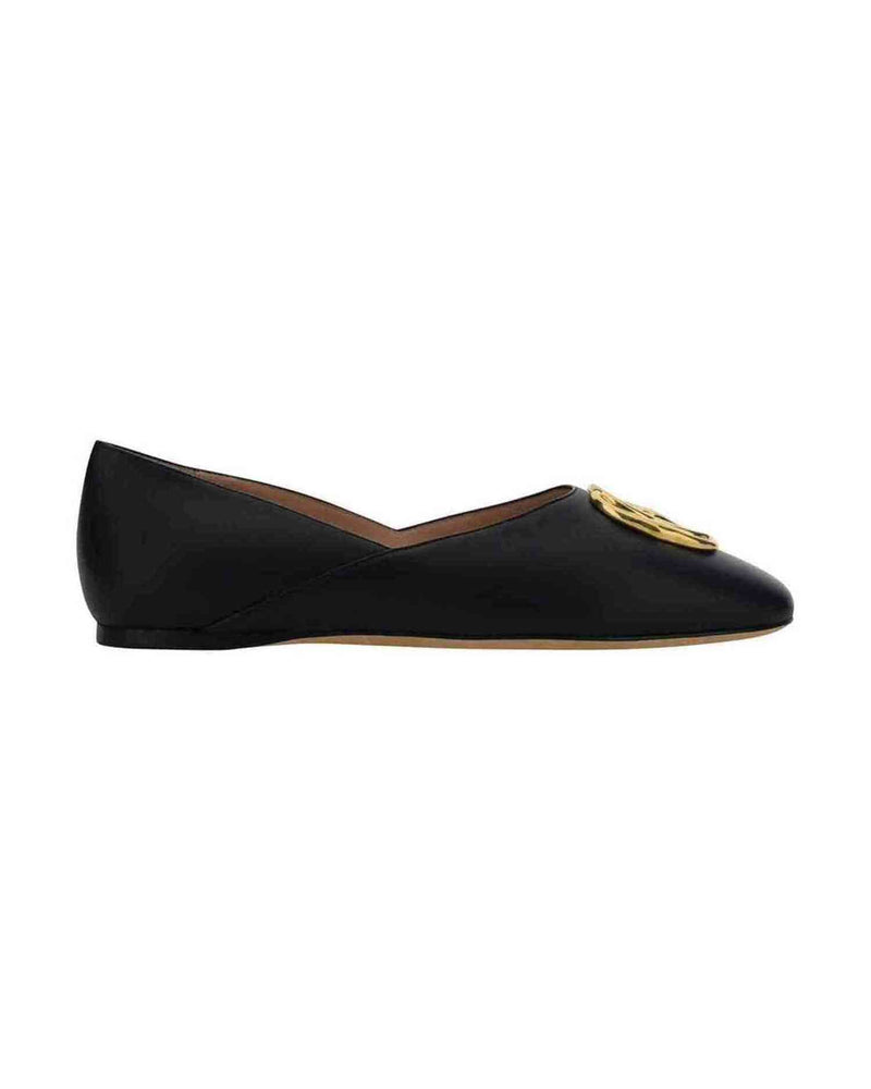 Bally Leather Ballerina Flats Glam Steals