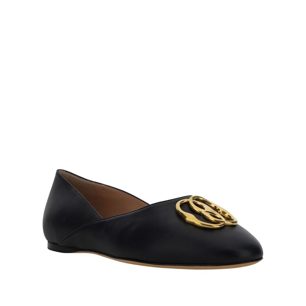 Bally Leather Ballerina Flats Glam Steals