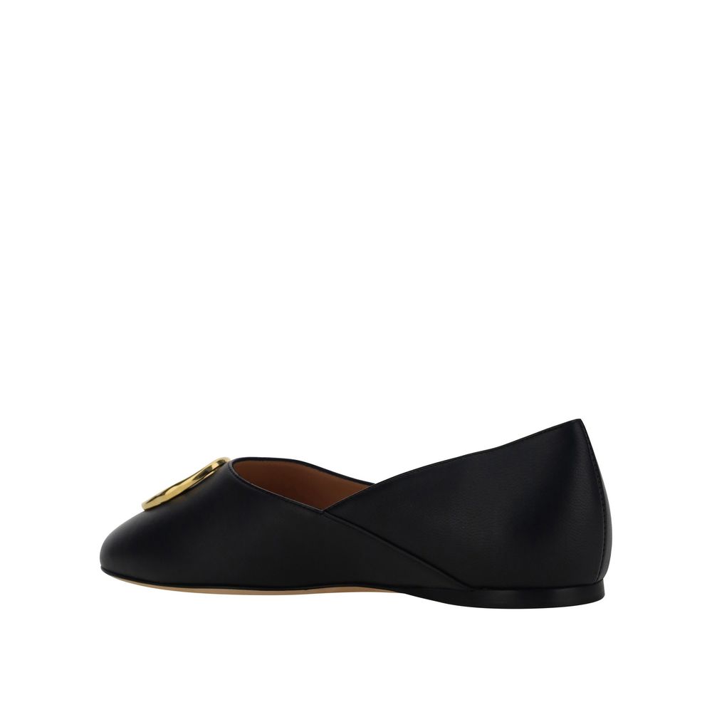 Bally Leather Ballerina Flats Glam Steals