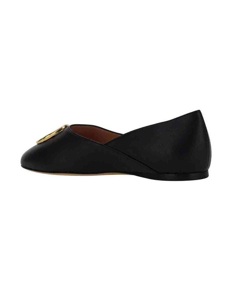 Bally Leather Ballerina Flats Glam Steals