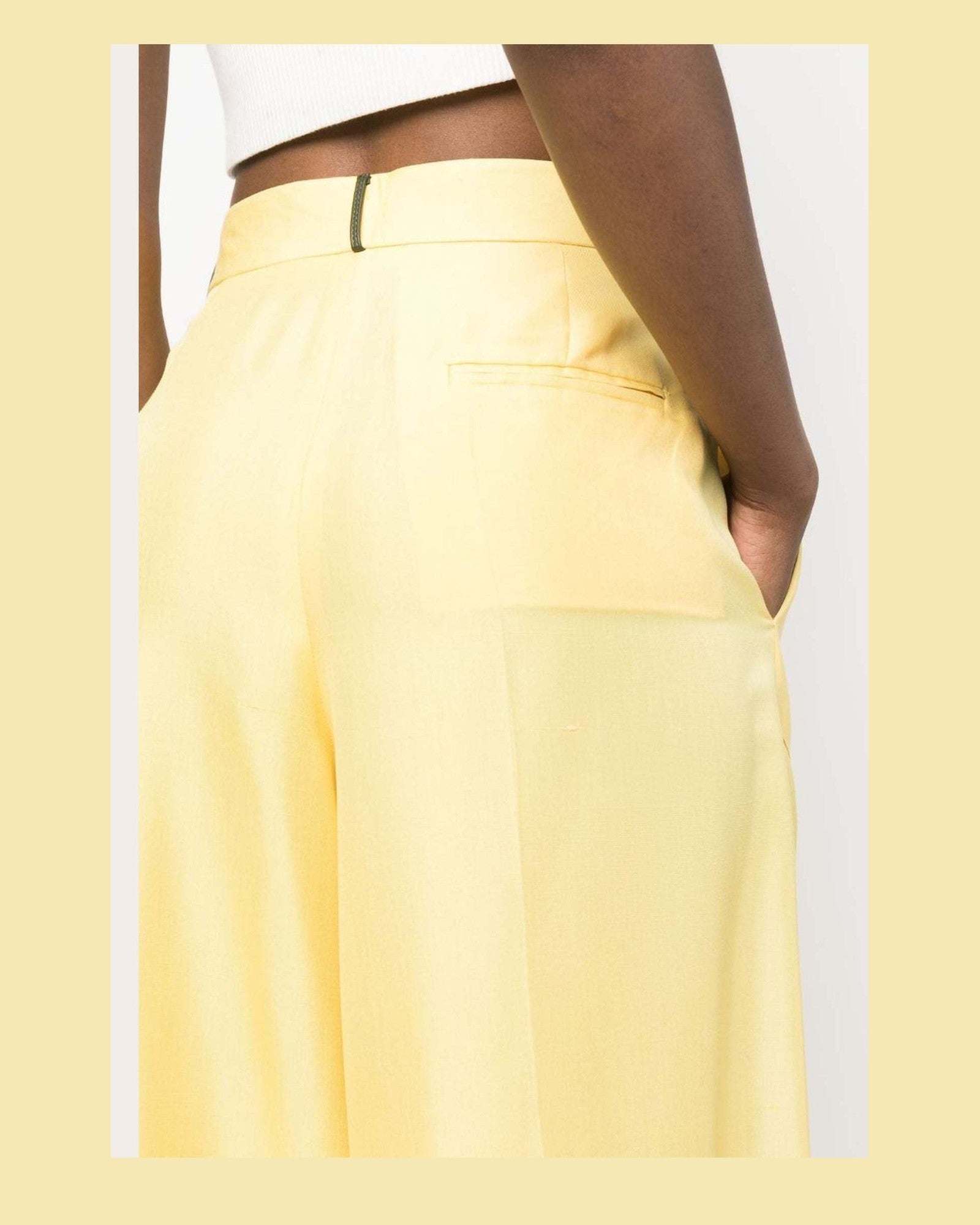 Bally Yellow Trouser Glam Steals