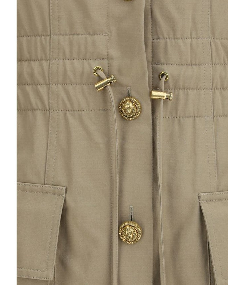 Balmain Beige Cotton Dress Glam Steals