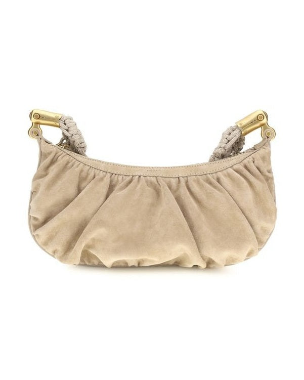 Balmain Beige Fabric Handbag Glam Steals