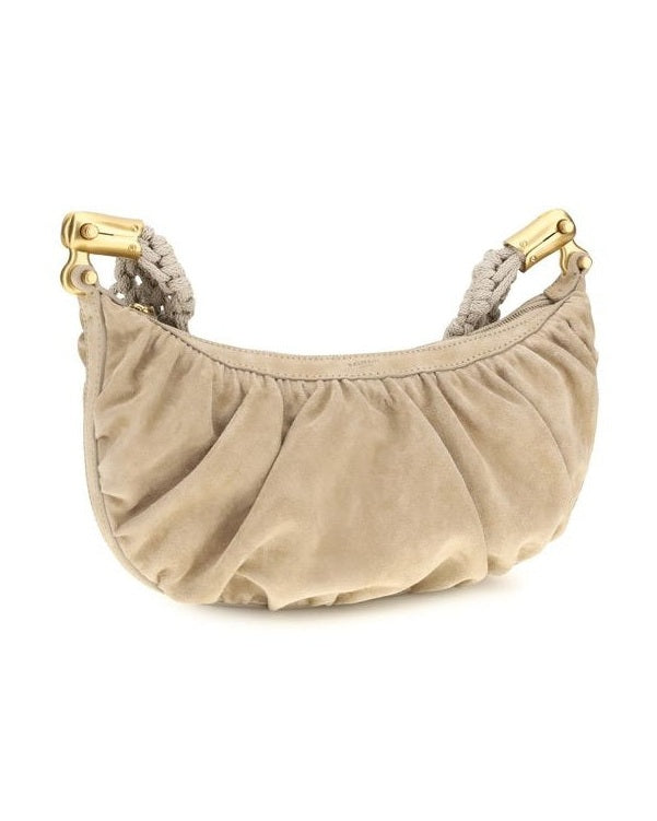 Balmain Beige Fabric Handbag Glam Steals