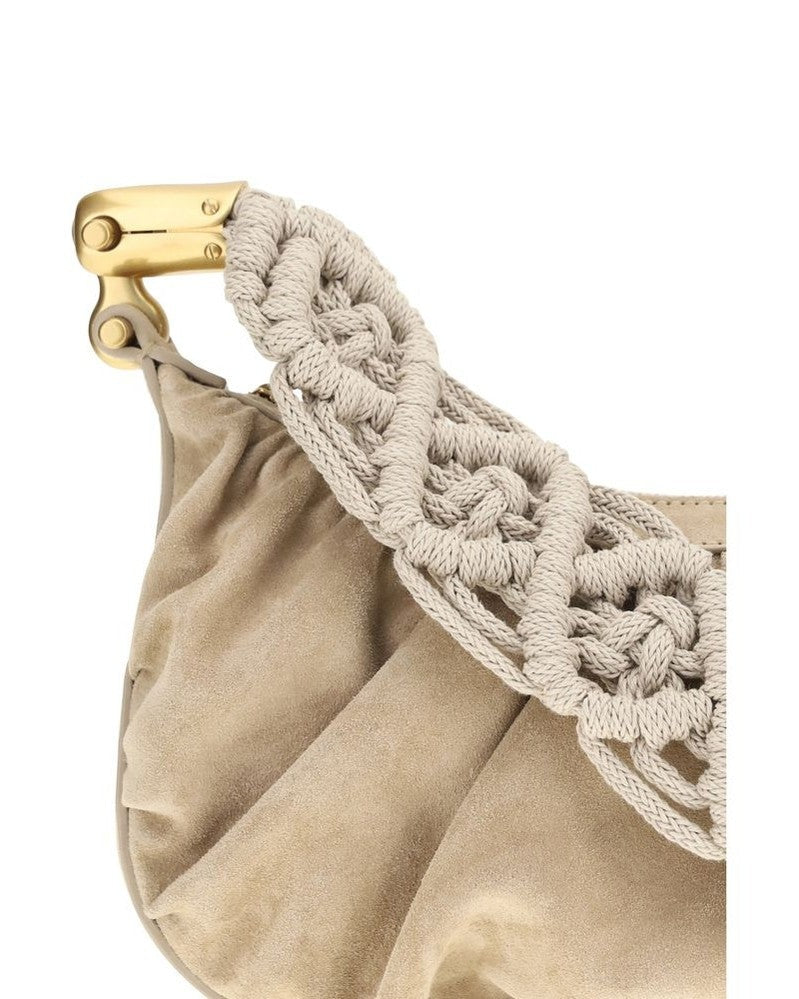 Balmain Beige Fabric Handbag Glam Steals