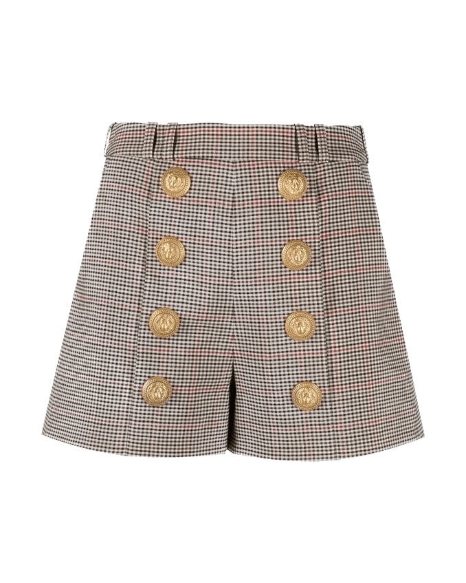 Balmain Beige Polyester Short and Mini Shorts