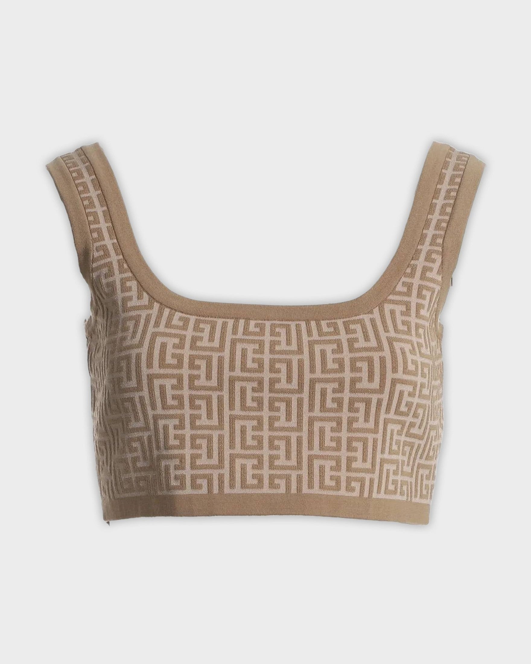Balmain Beige Wool Top & T-Shirt Glam Steals