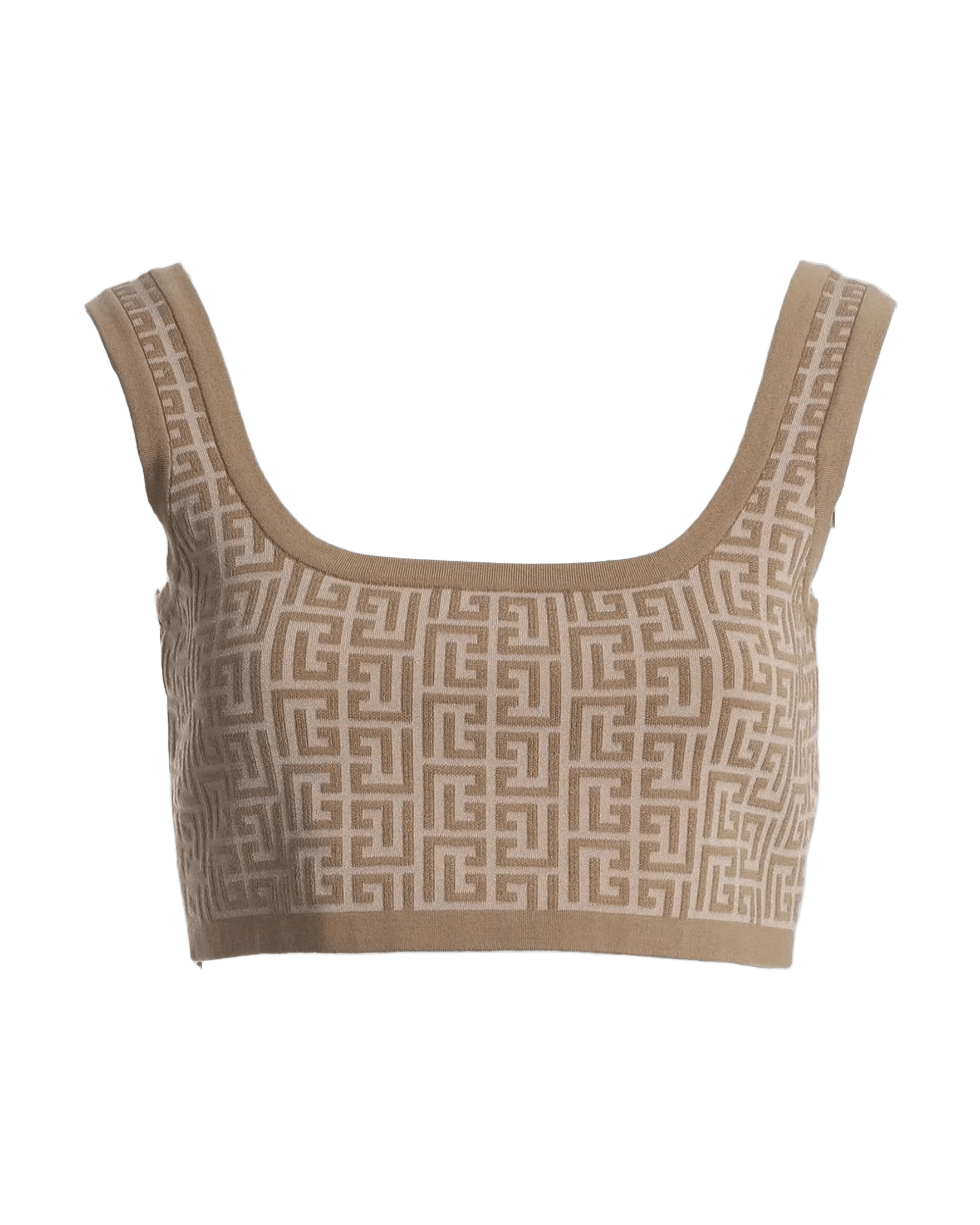 Balmain Beige Wool Top & T-Shirt Glam Steals