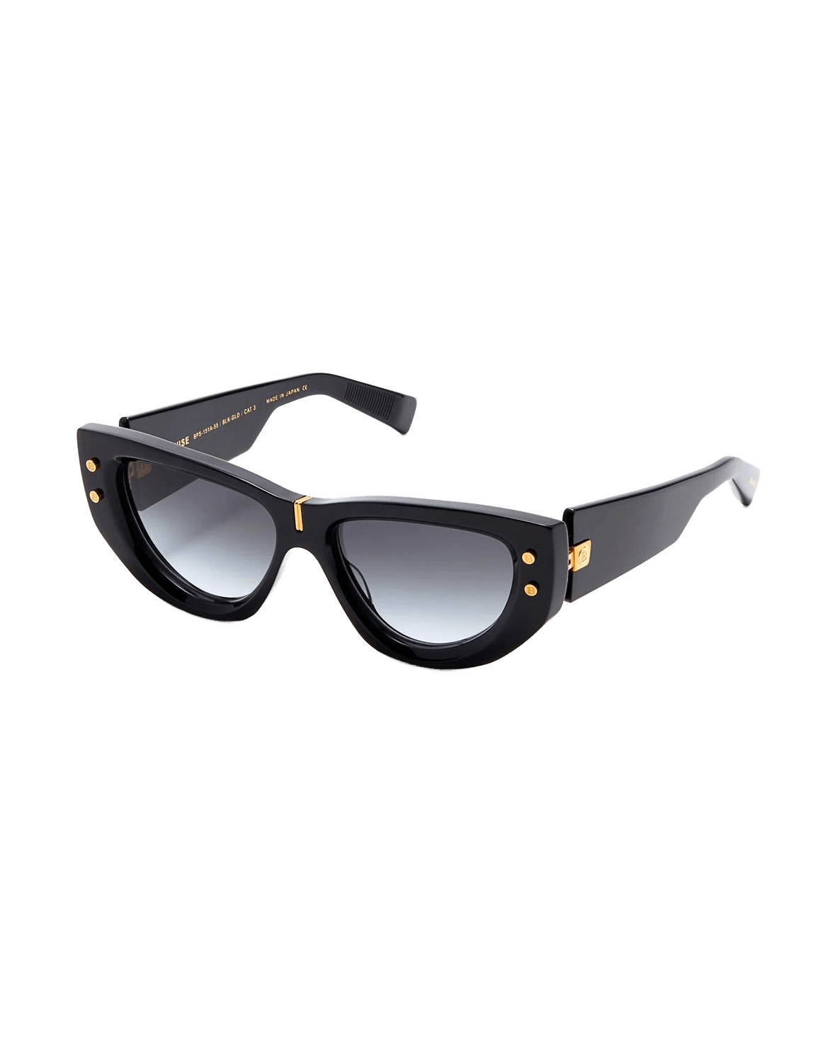 Balmain Black Acetate Sunglasses