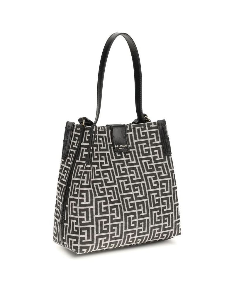 Balmain Black Cotton Bucket Bag Glam Steals