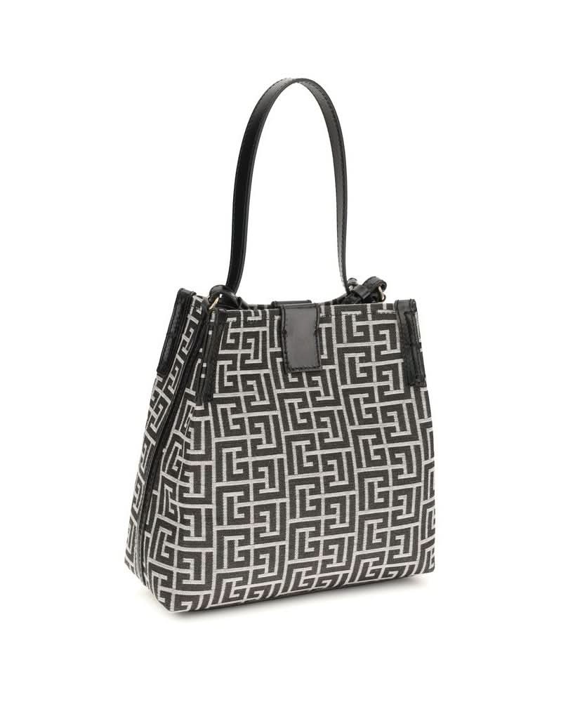 Balmain Black Cotton Bucket Bag Glam Steals