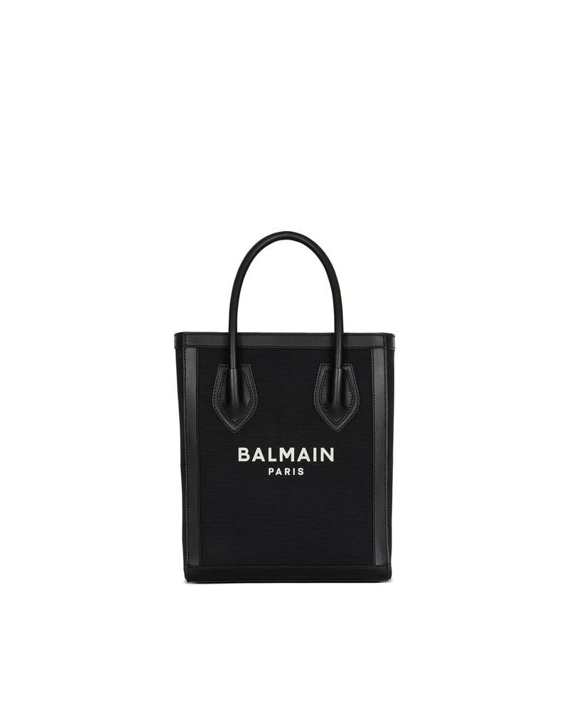 Balmain Black Cotton Tote Bag 