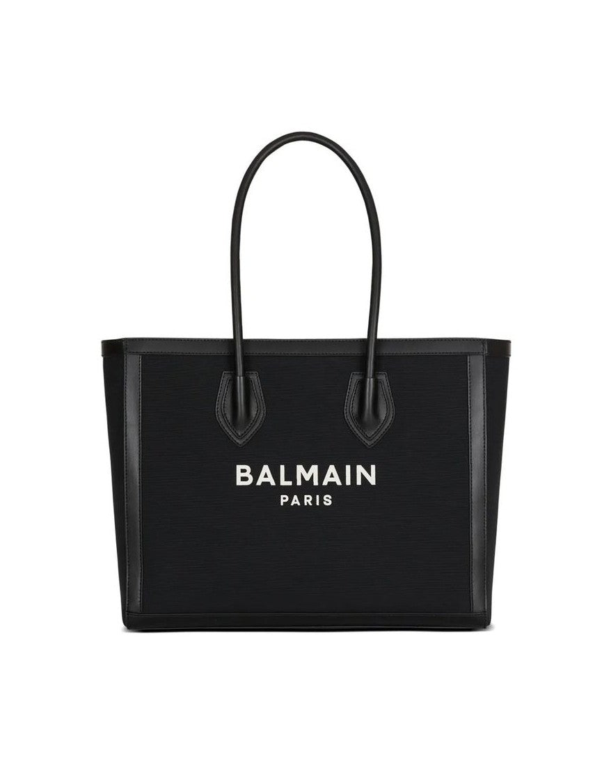 Balmain Black Cotton Tote Bag 