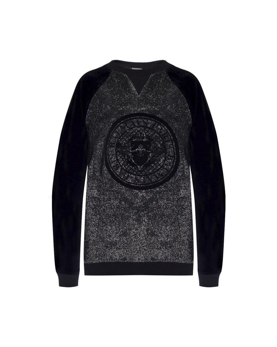 Balmain Black Elastane Sweatshirt Glam Steals