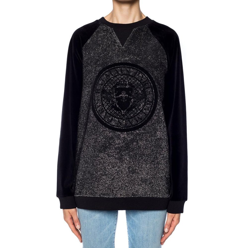 Balmain Black Elastane Sweatshirt Glam Steals