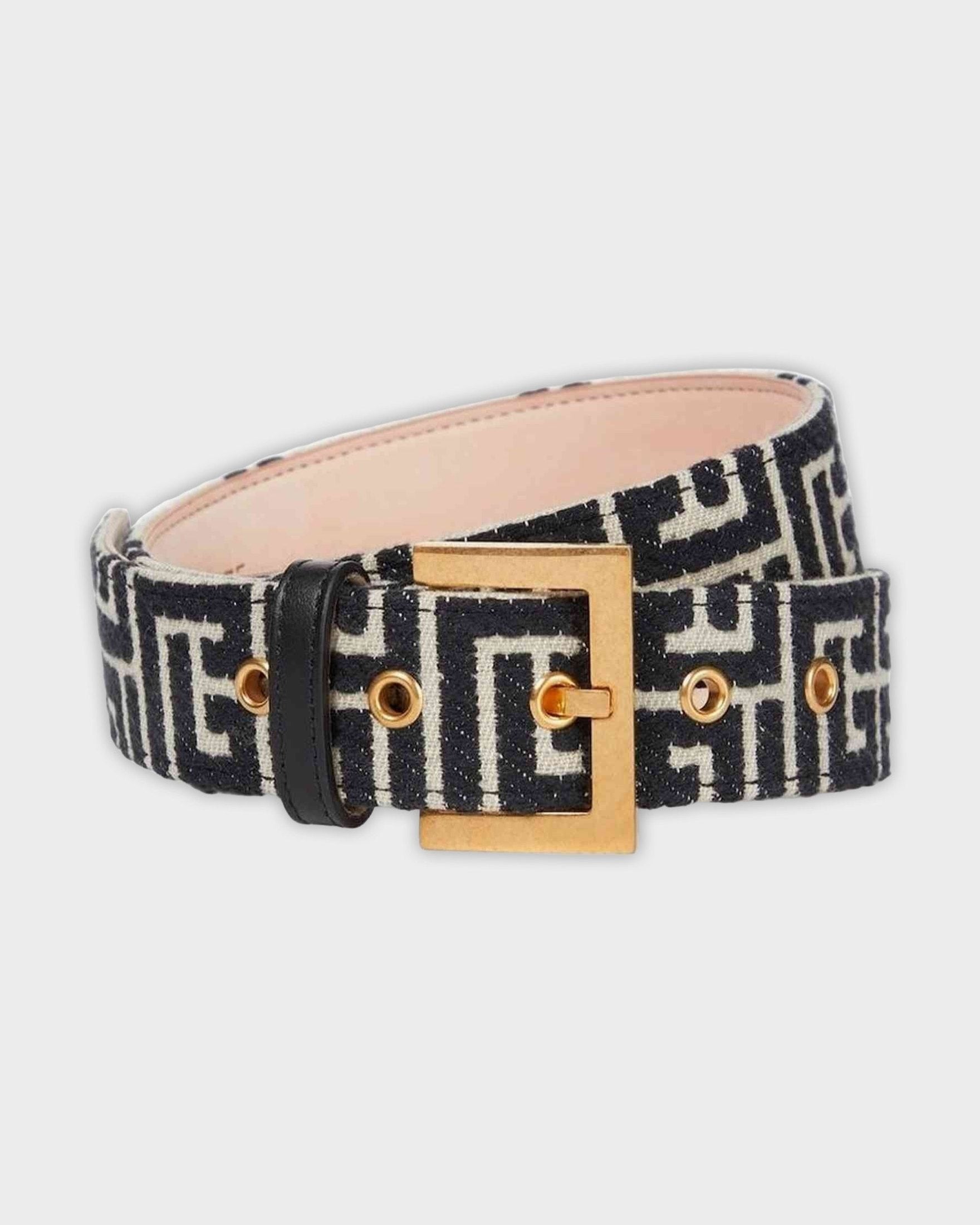 Balmain Black Leather Belt Glam Steals