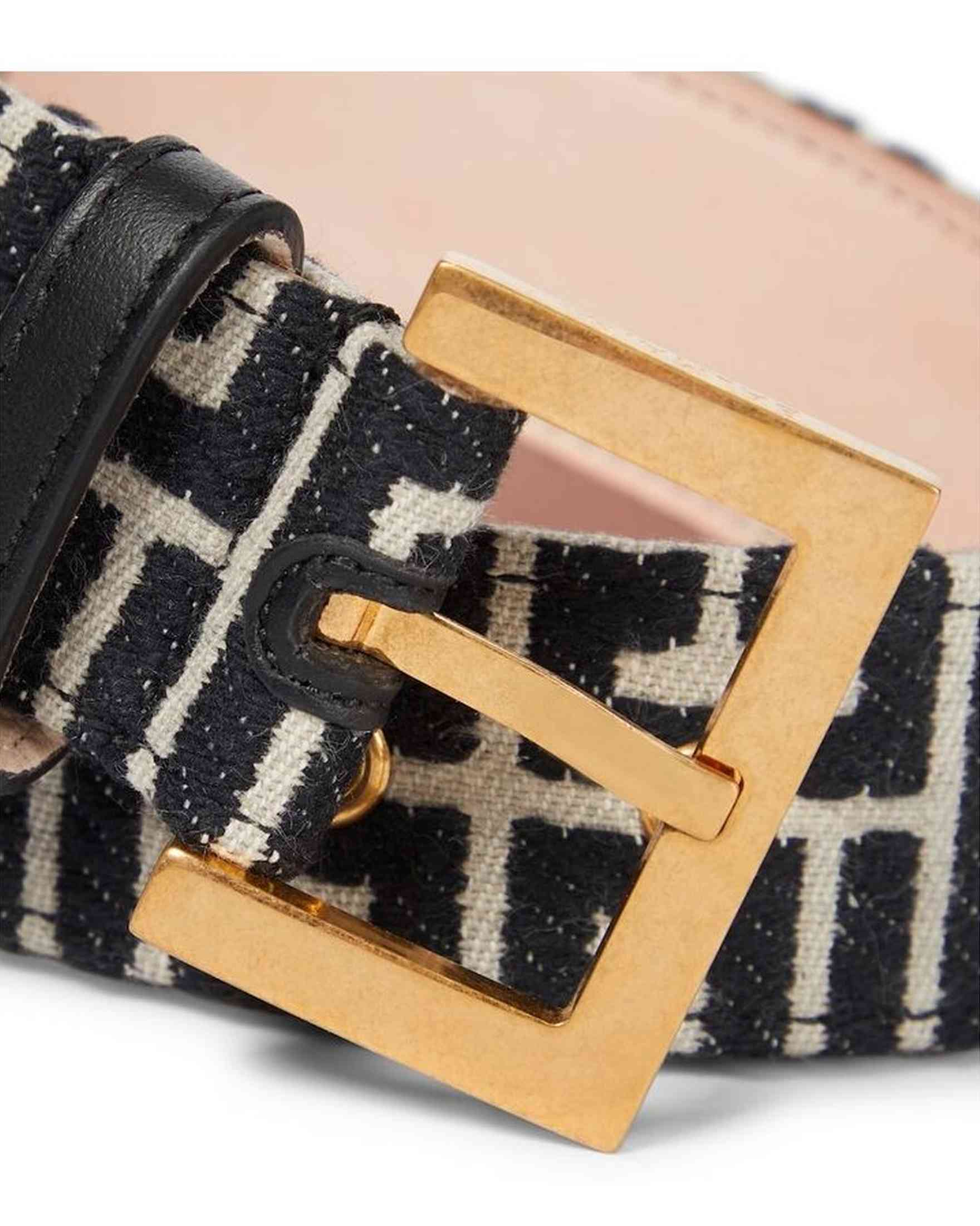Balmain Black Leather Belt Glam Steals