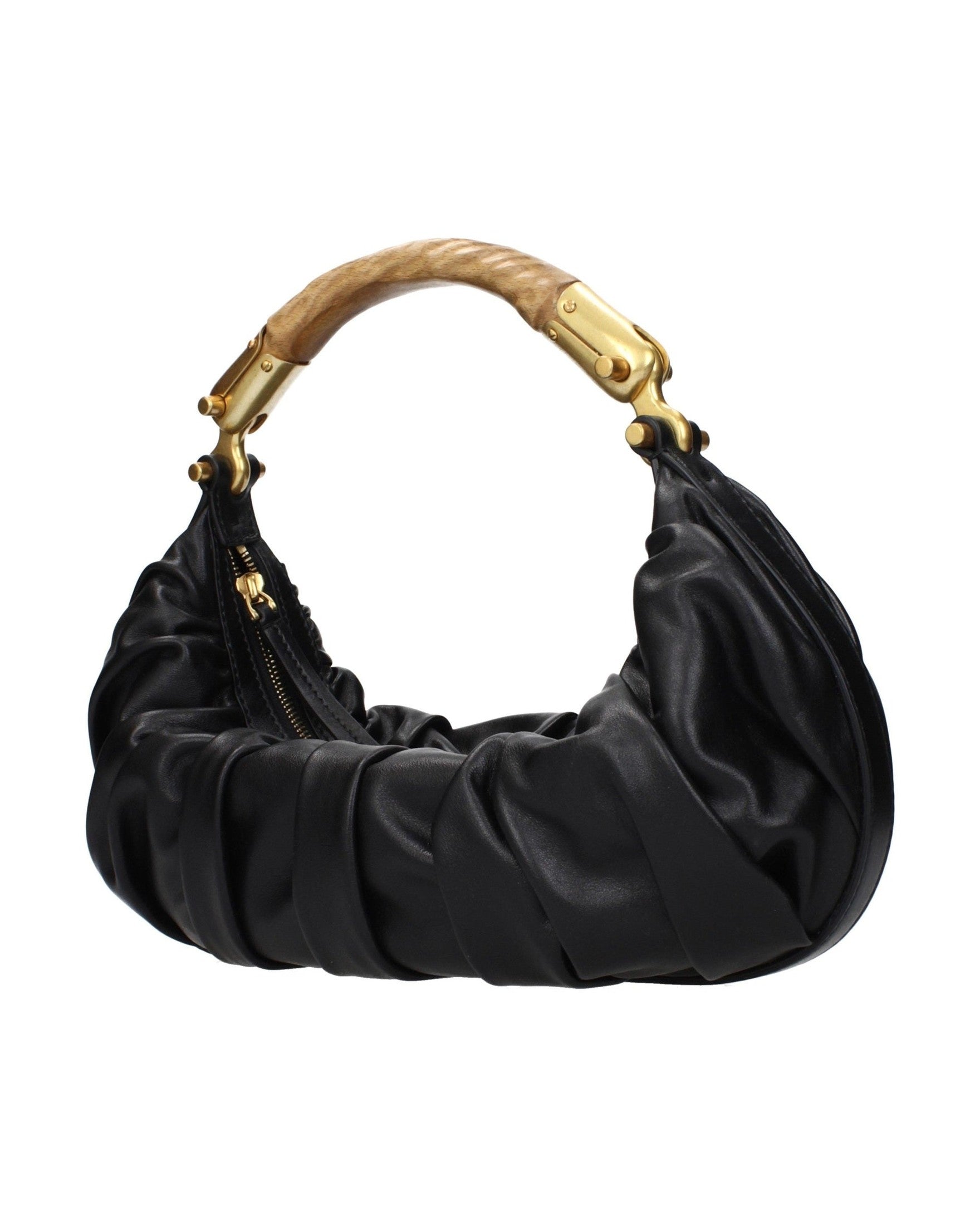 Balmain Black Leather Handbag Glam Steals