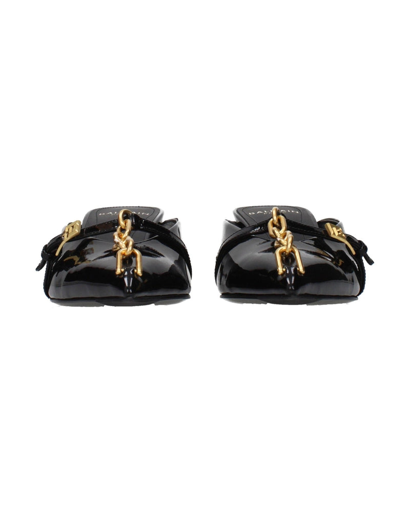 Balmain Black Leather Platform Sandals Glam Steals