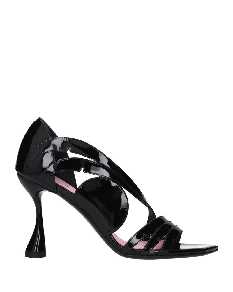 Balmain Black Leather Stiletto Heels Glam Steals