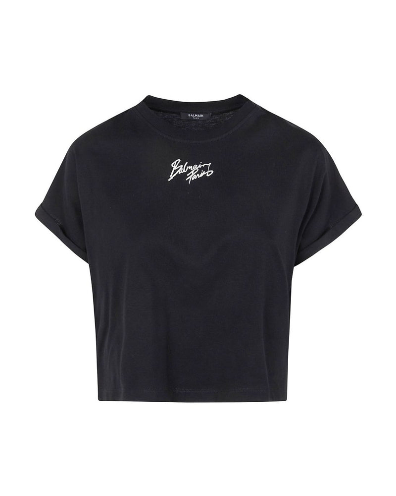 Balmain Black Polo T-shirt Glam Steals
