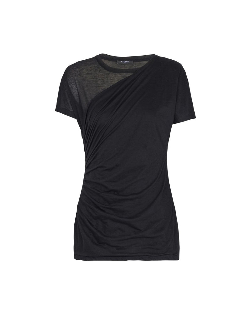 Balmain Black Polo T-shirt Glam Steals