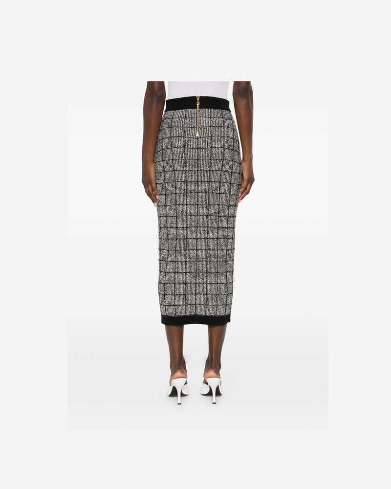 Balmain Black Skirt Glam Steals