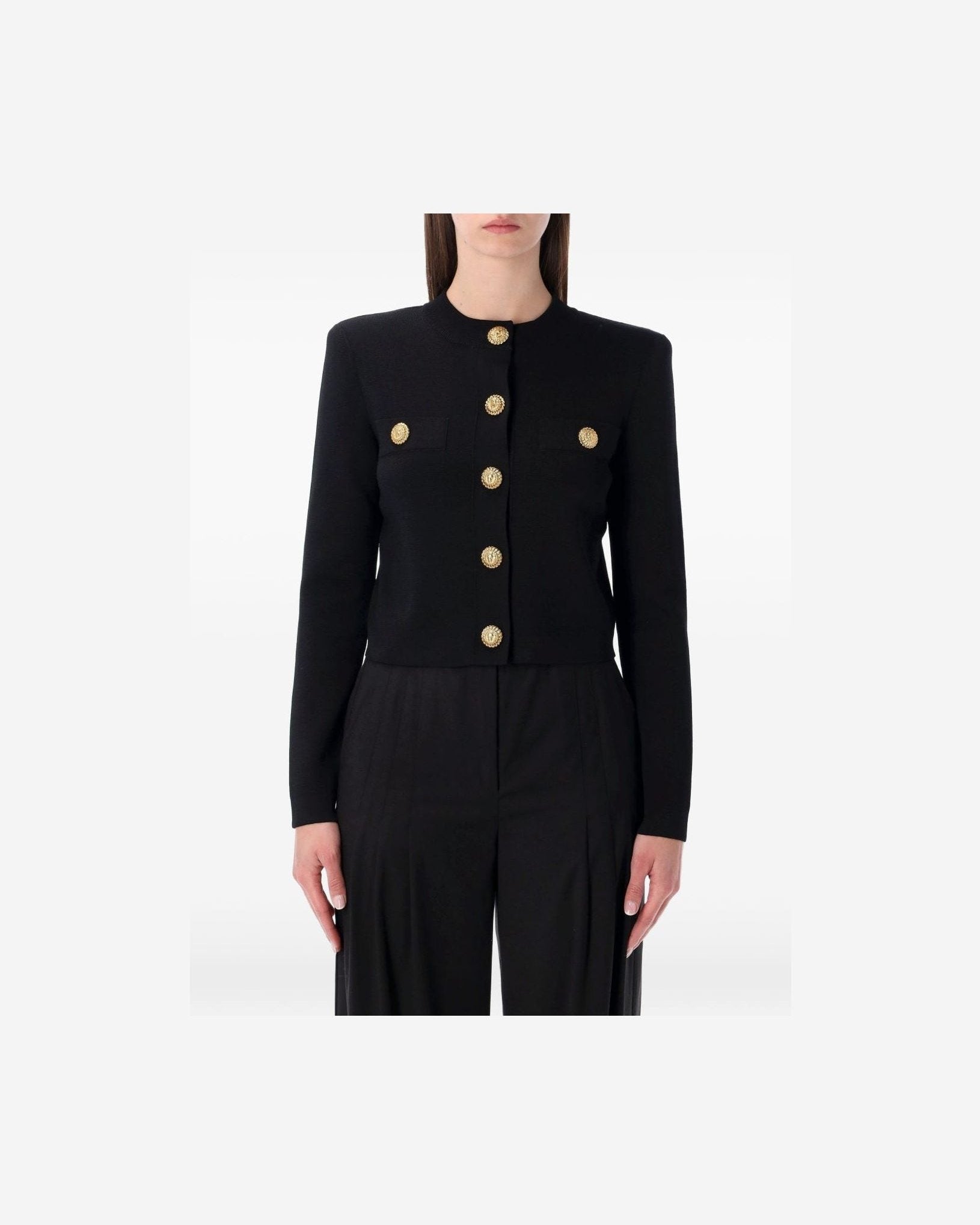 Balmain Black Sweater Sweaters