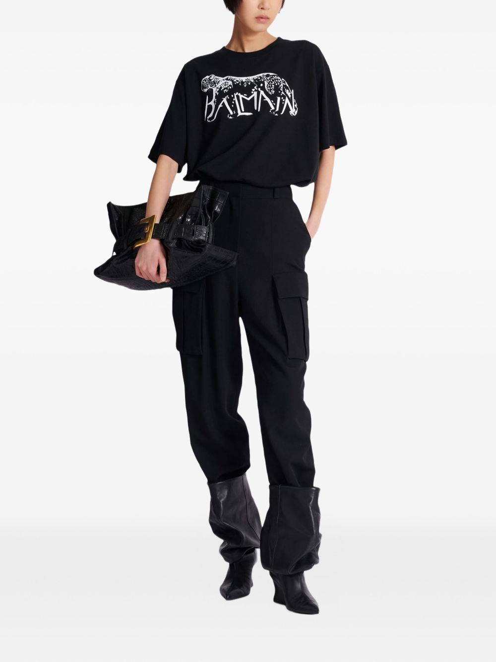 Balmain Black T-shirt and Polo Glam Steals