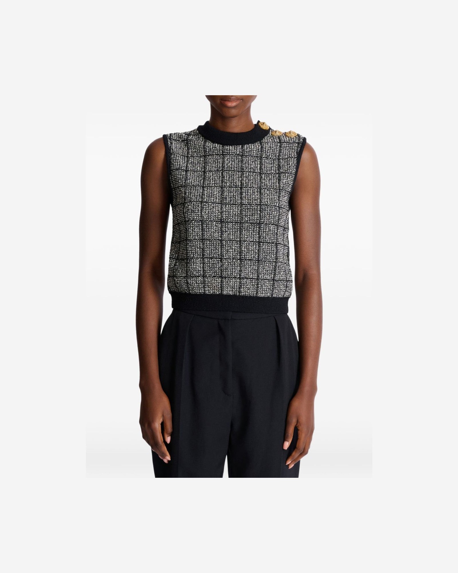 Balmain Black Top Glam Steals