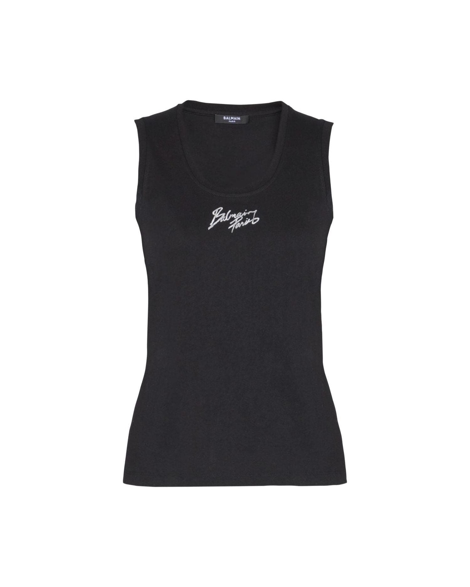 Balmain Black Top Clothing Tops