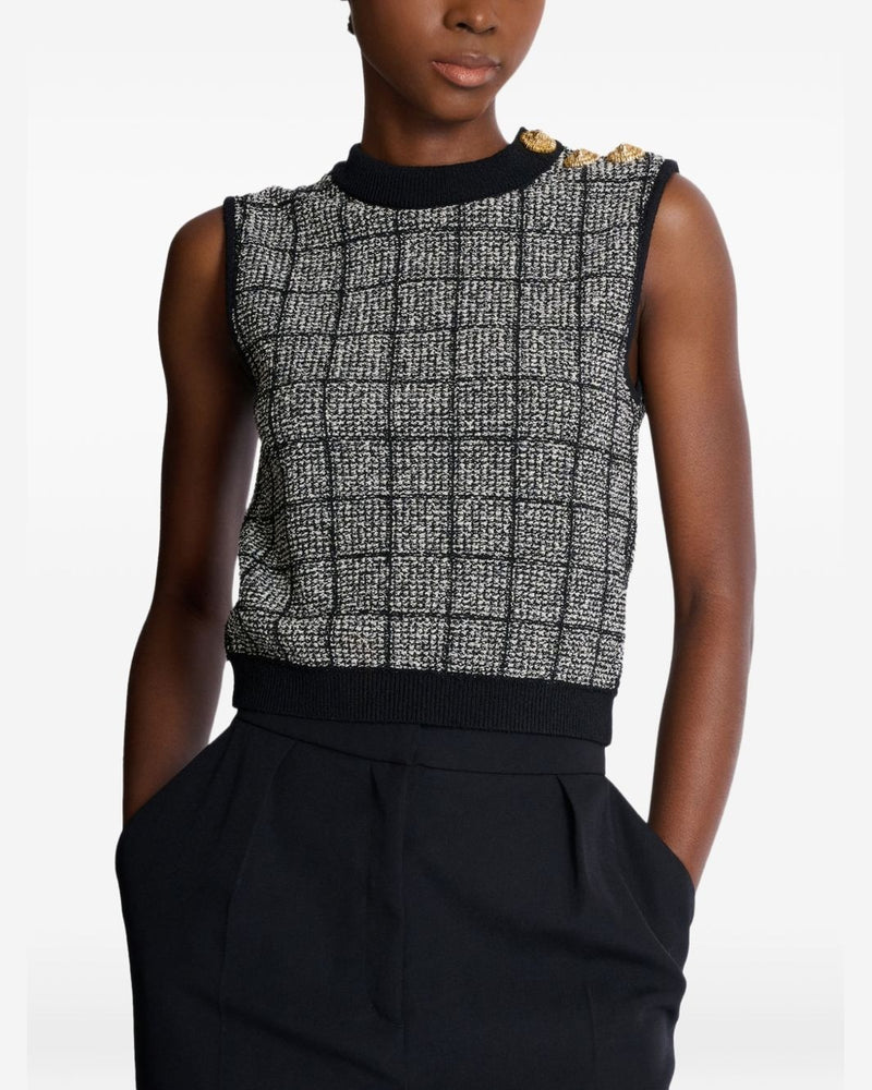 Balmain Black Top Glam Steals