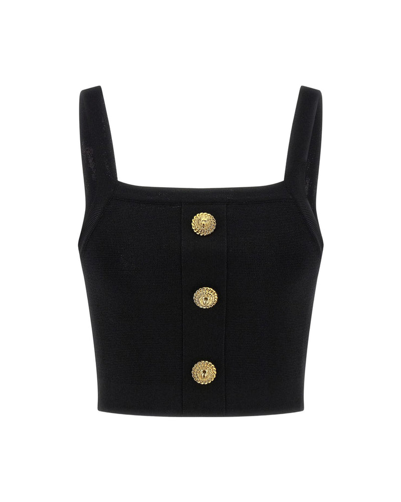 Balmain Black Top Glam Steals