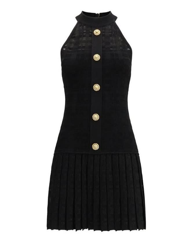 Balmain Black Viscose Casual Dress 
