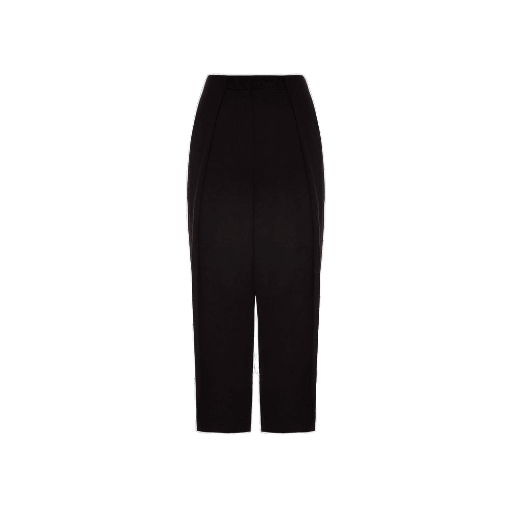 Balmain Black Viscose Casual Pant Glam Steals