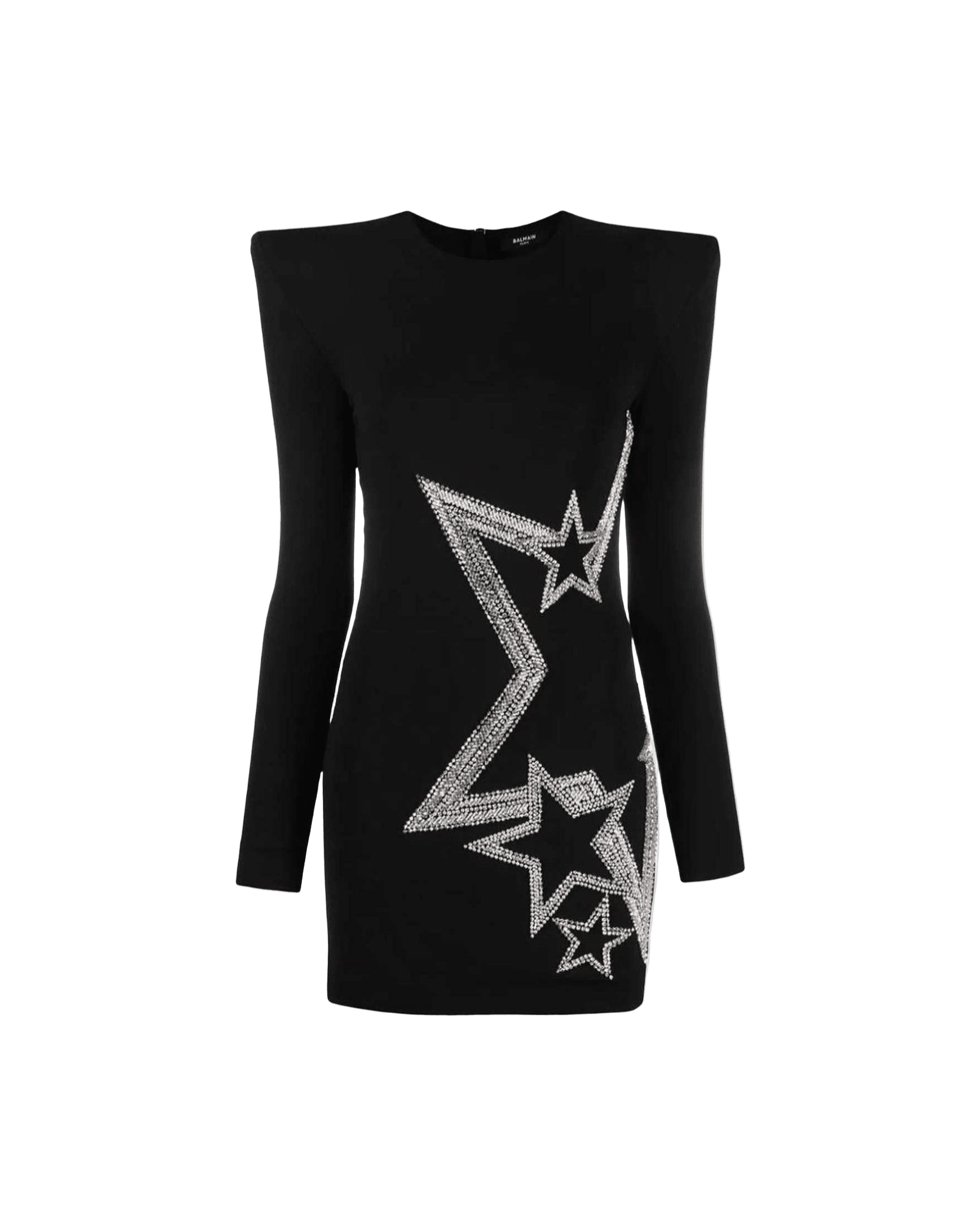 Balmain Black Viscose Dress Glam Steals