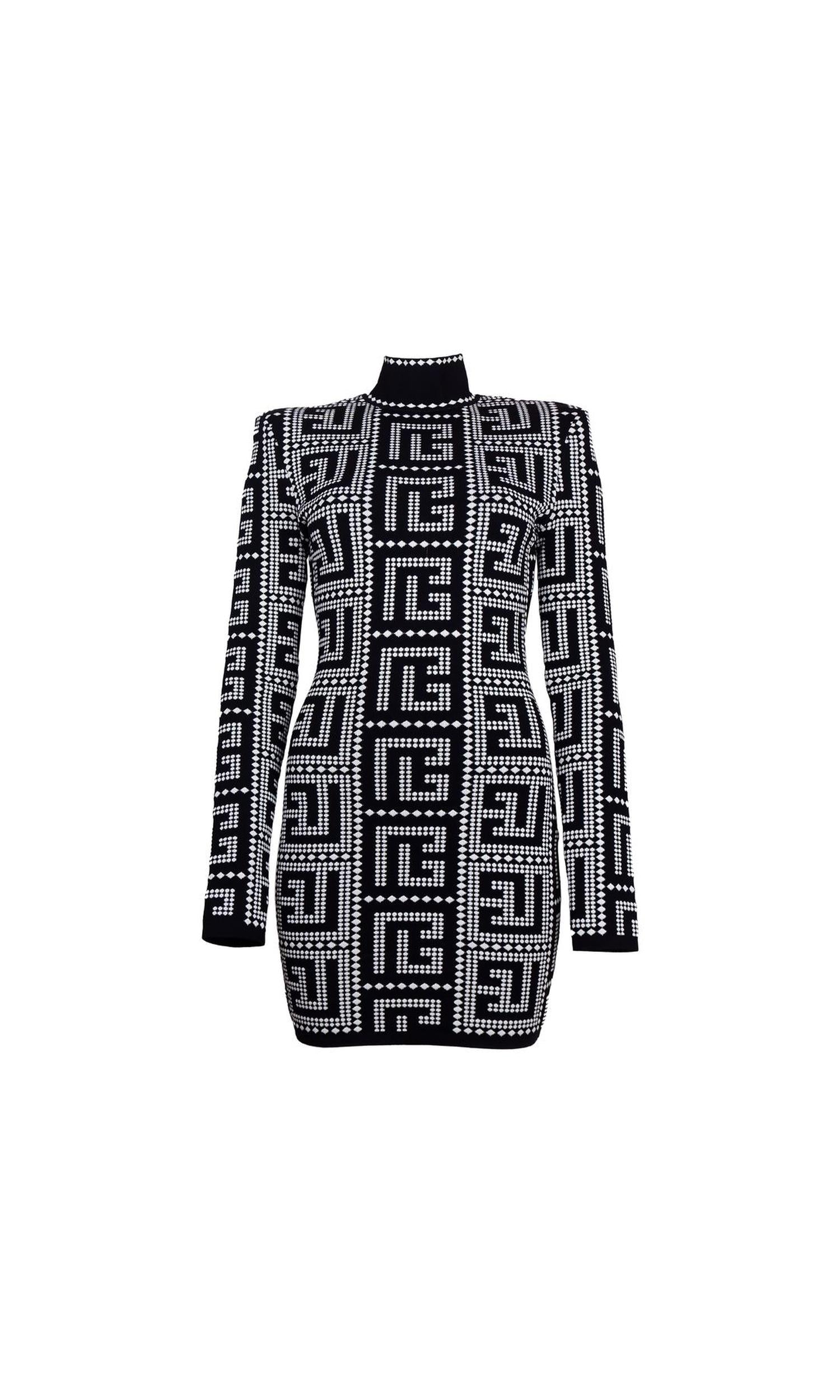 Balmain Black Viscose Dress Glam Steals
