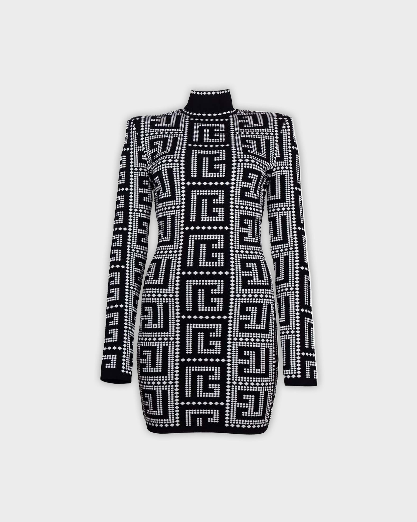 Balmain Black Viscose Dress Glam Steals