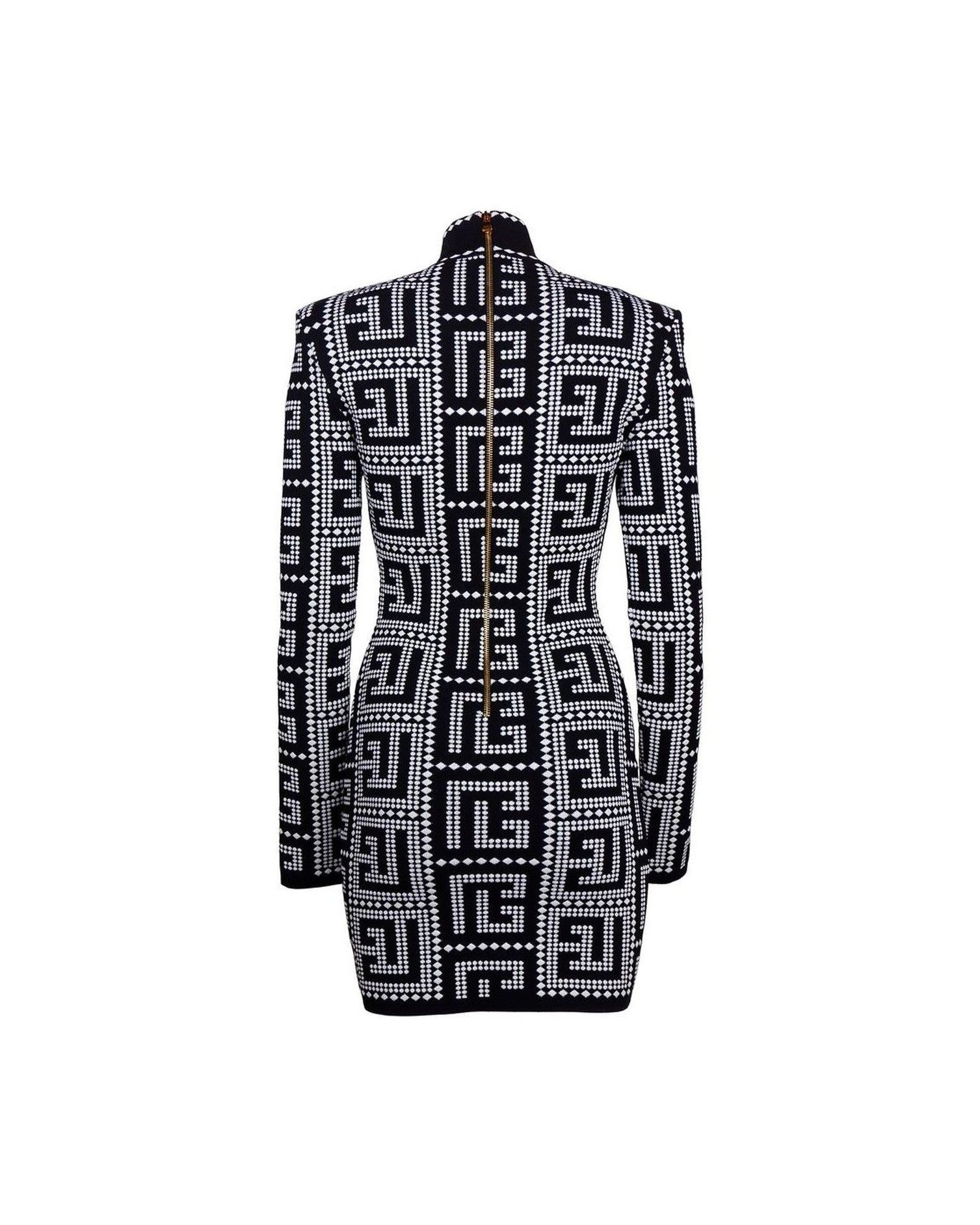 Balmain Black Viscose Dress Glam Steals