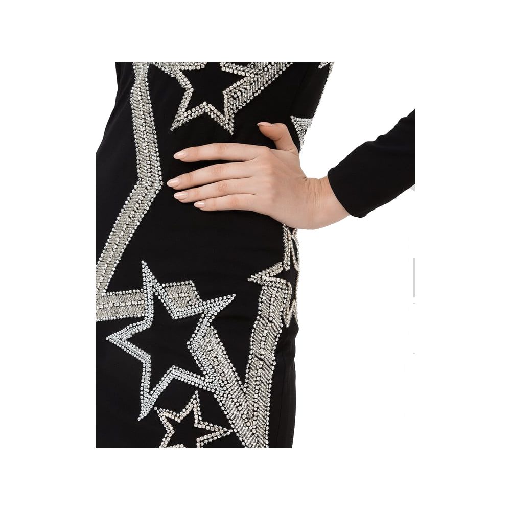 Balmain Black Viscose Dress Glam Steals