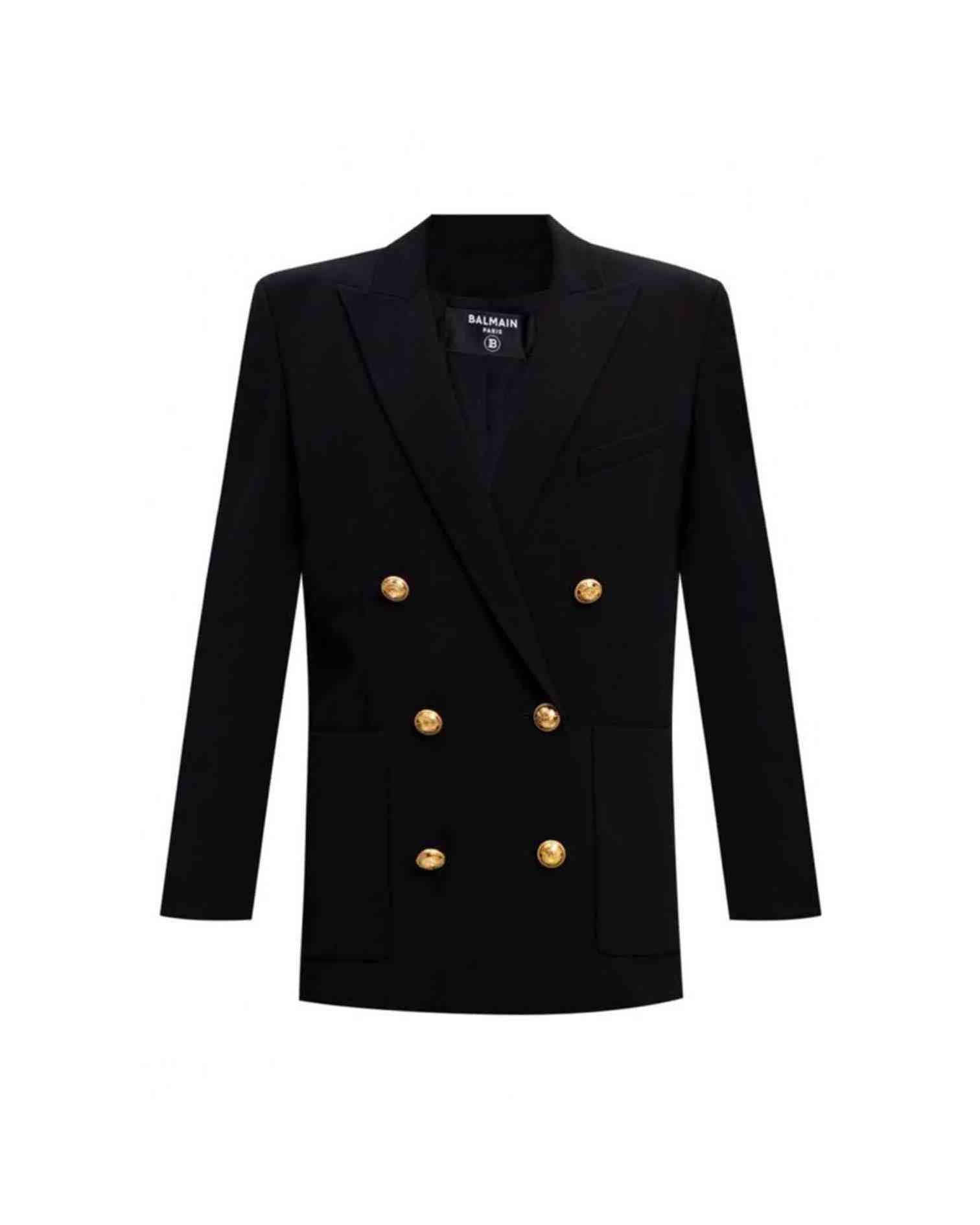 Balmain Black Viscose Suits & Blazer Glam Steals