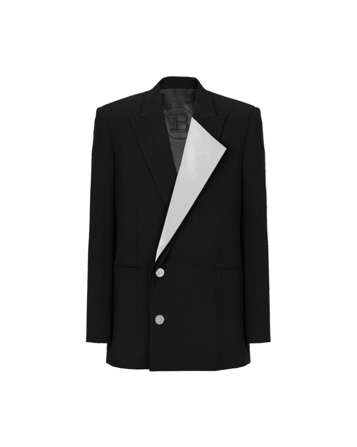 Balmain Black Viscose Women Blazer
