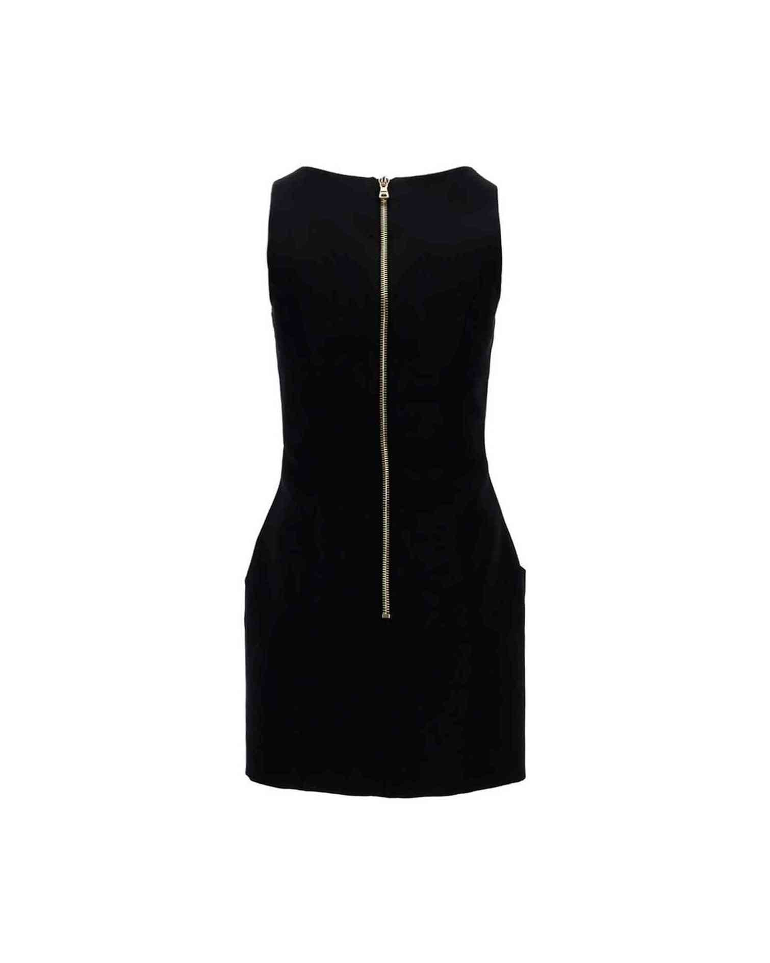 Balmain Black Wool Dress Glam Steals