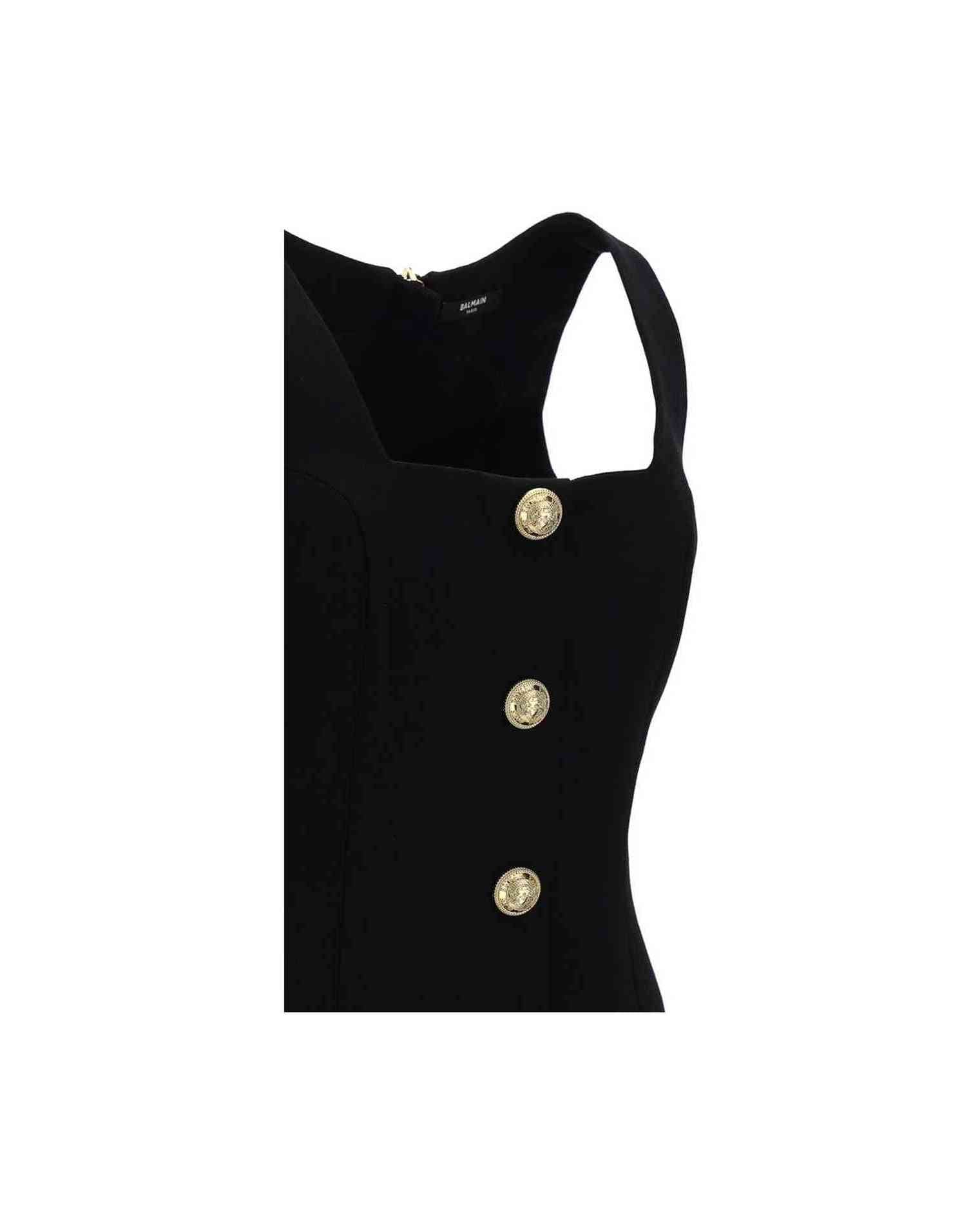 Balmain Black Wool Dress Glam Steals