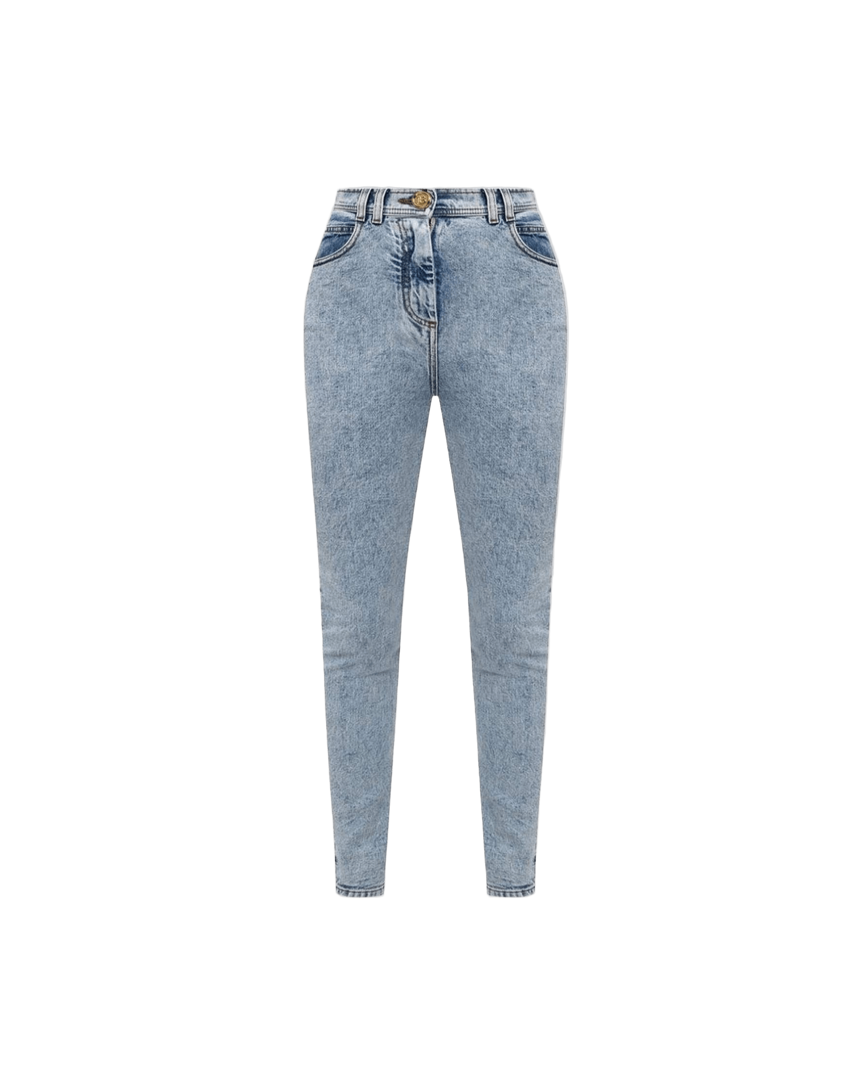 Balmain Blue Cotton Jeans & Pant Glam Steals