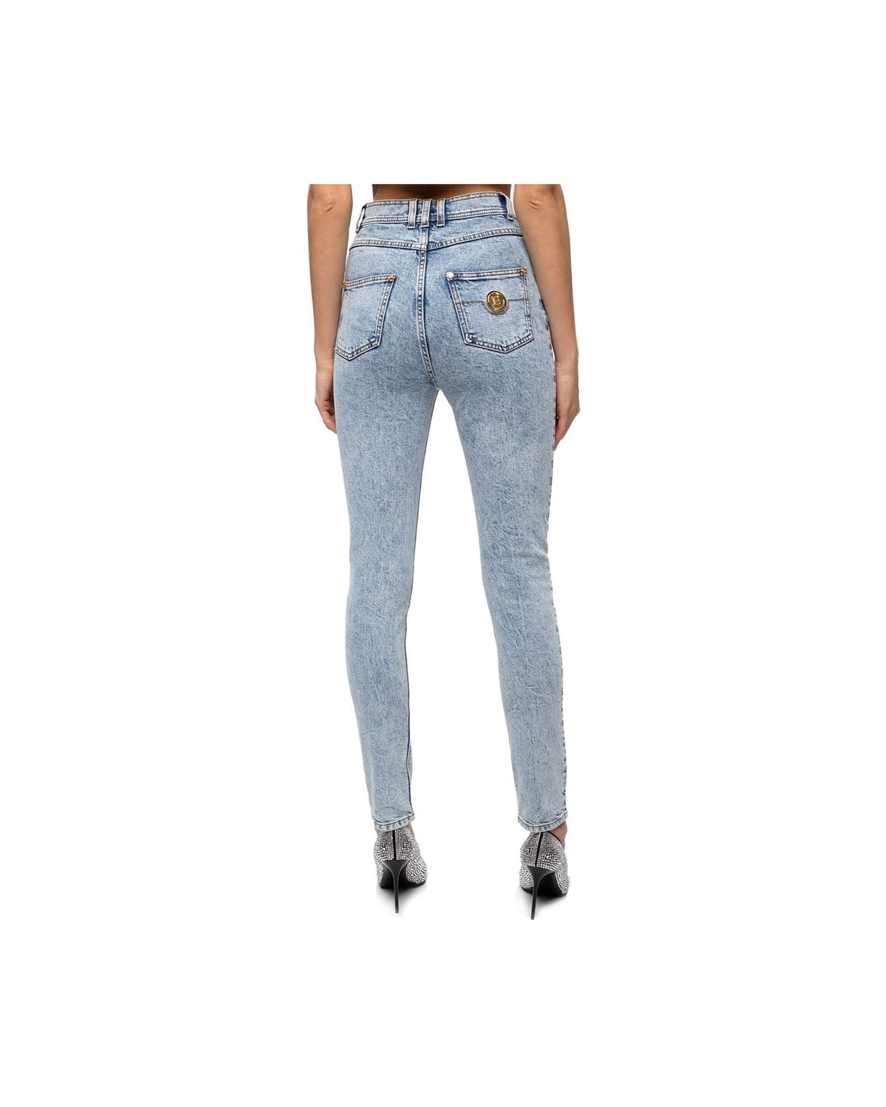 Balmain Blue Cotton Jeans & Pant Glam Steals